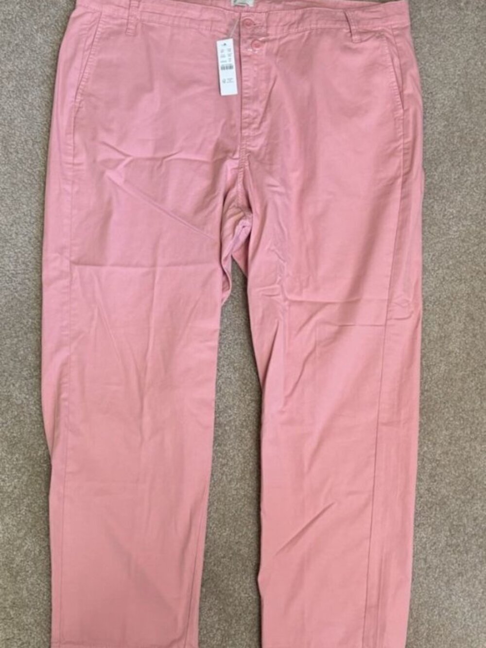 J.Crew NWT 100% Cotton Chino Pants – Women’s Sz 34 (Coral/Salmon) Flat Front